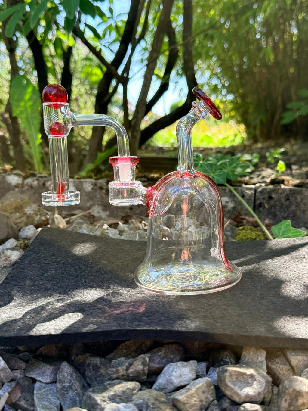 Freek Glass Magic Bubbler – Red Edition