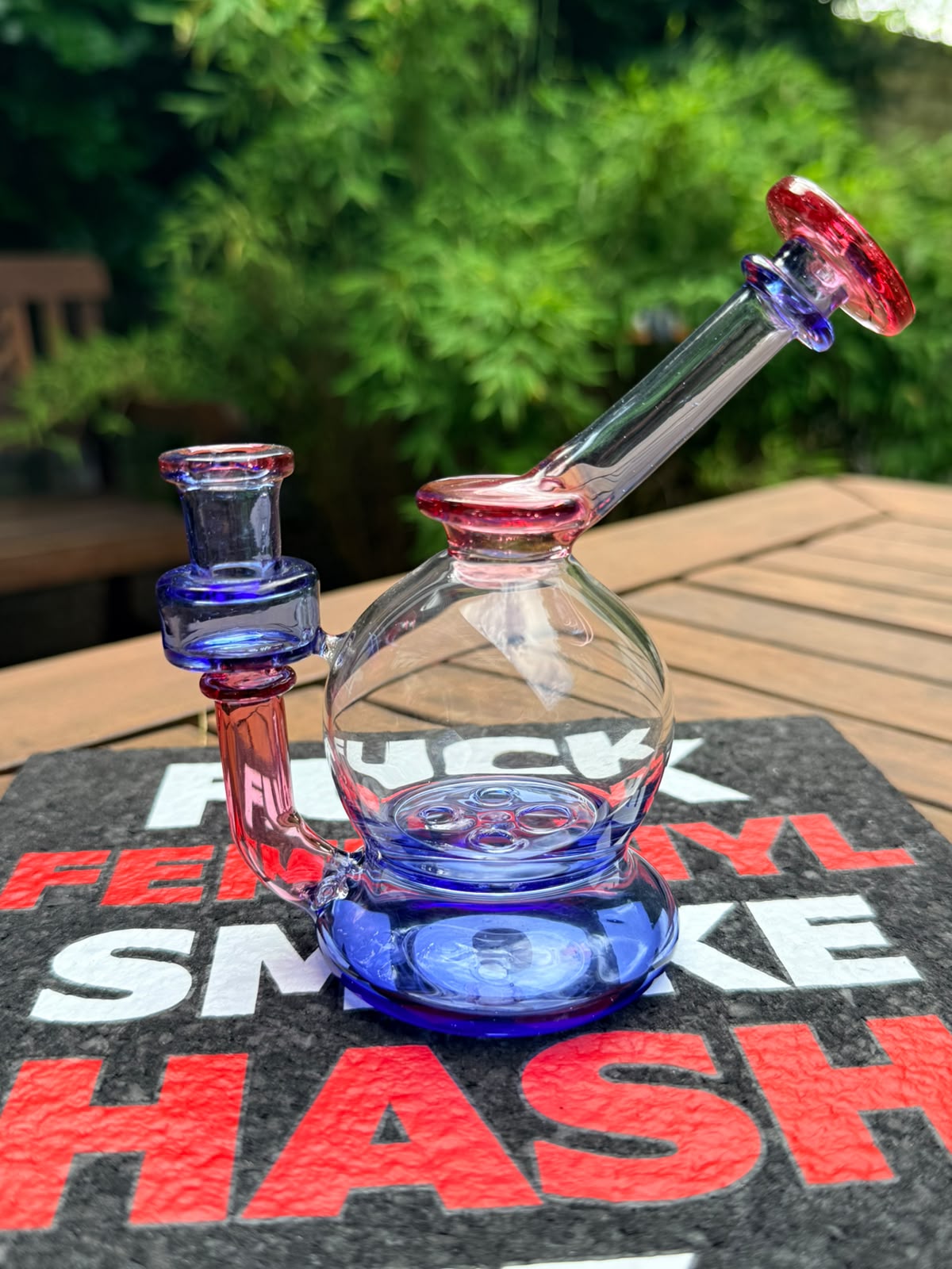 Freak Glass Bubbler – Red & Blue Edition