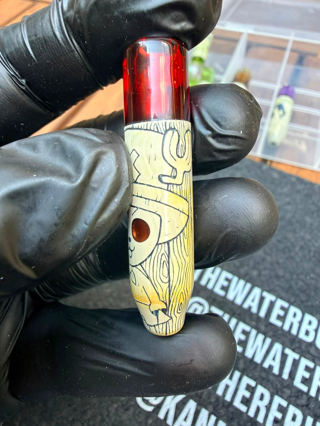 Glass by Gink - Chopper „Red Eyes“ Glasfilter-Tip