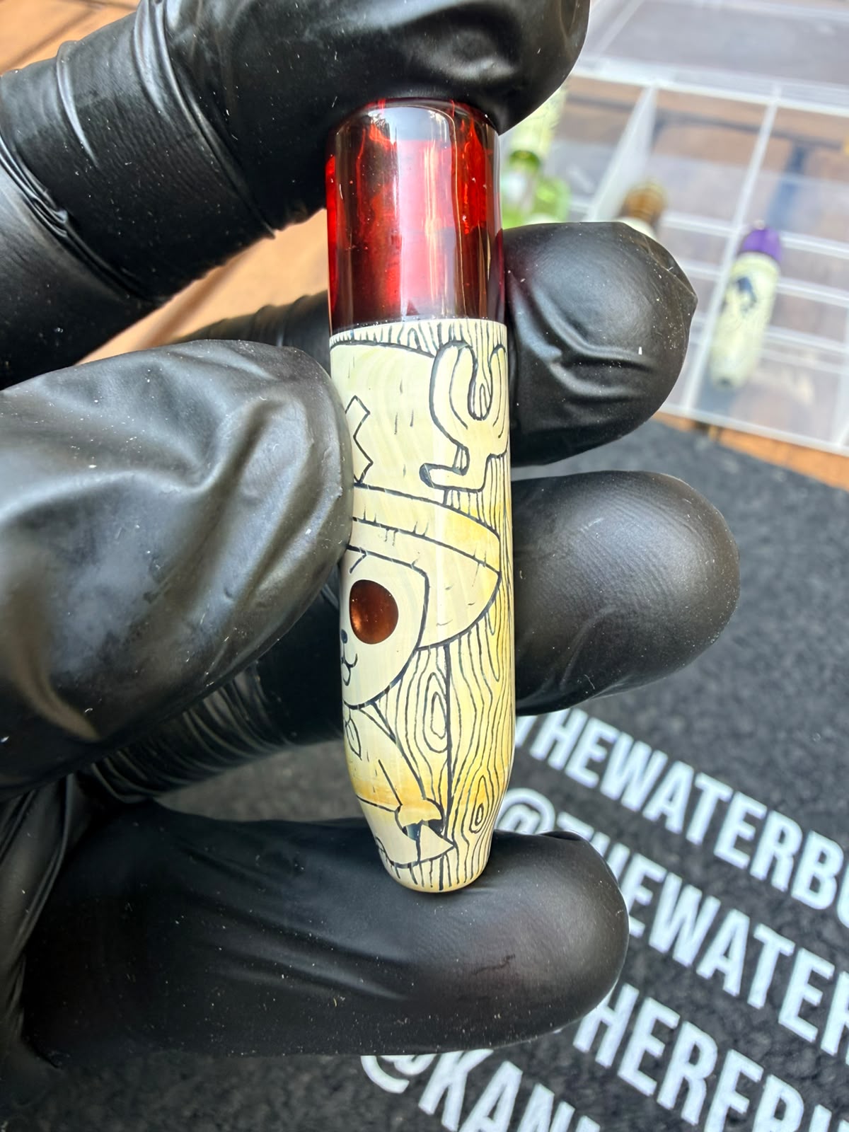 Chopper „Red Eyes“ Glasfilter-Tip von Glass by Gink