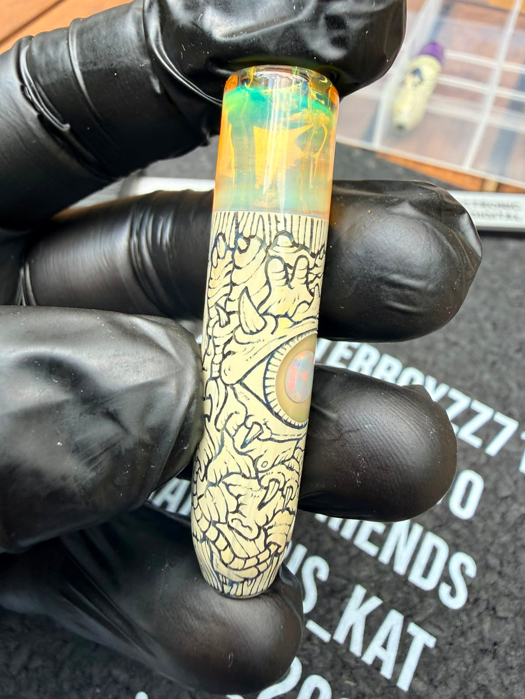 Glass by Gink - Cyclops Monster Glasfilter-Tip mit Opalauge