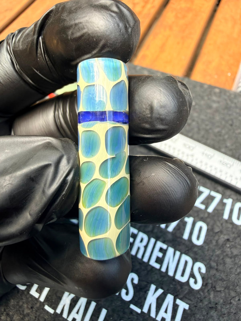 Robertson Glass - Blauer Giraffen Glasfilter-Tip