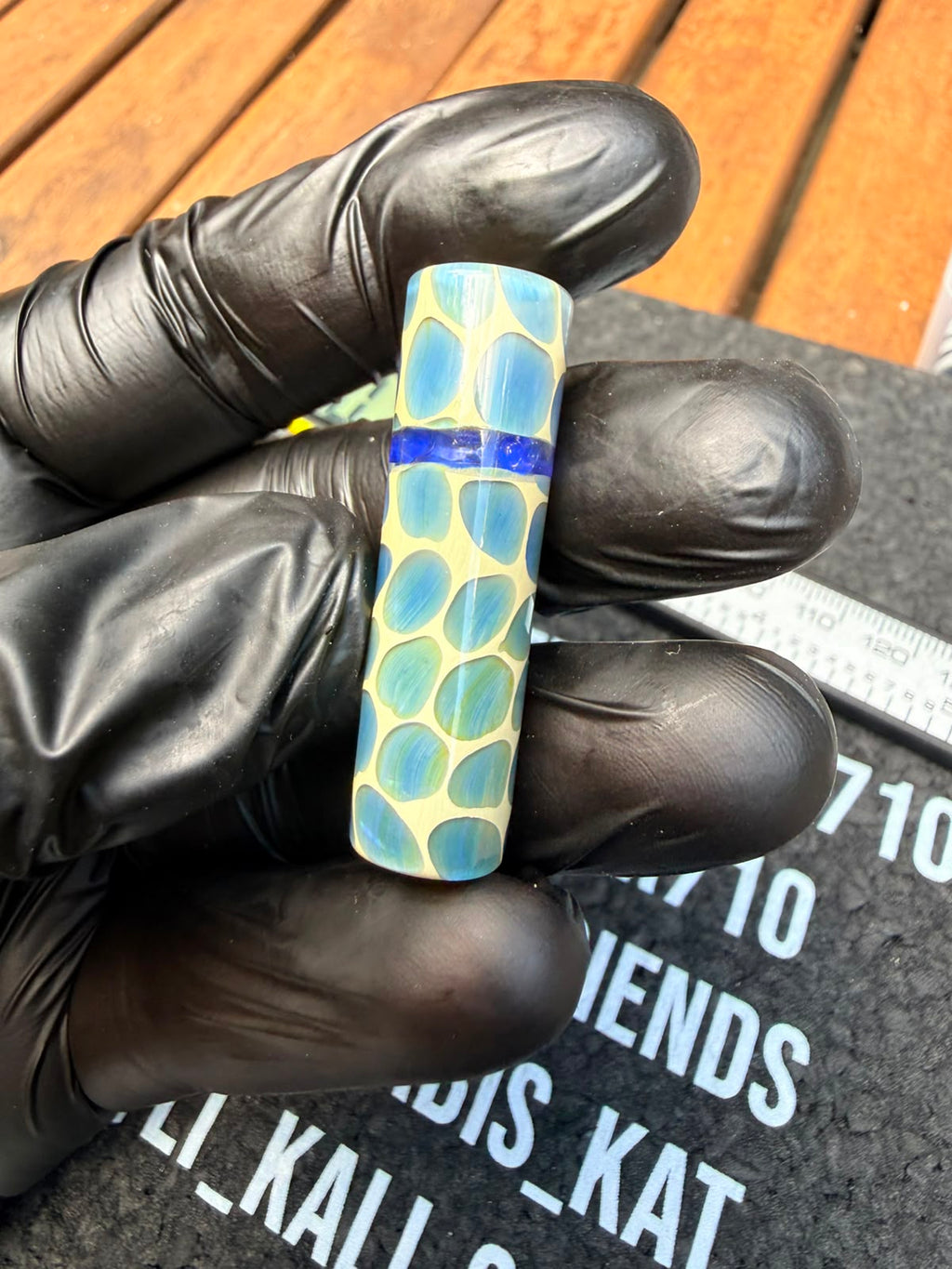 Robertson Glass - Blauer Giraffen Glasfilter-Tip