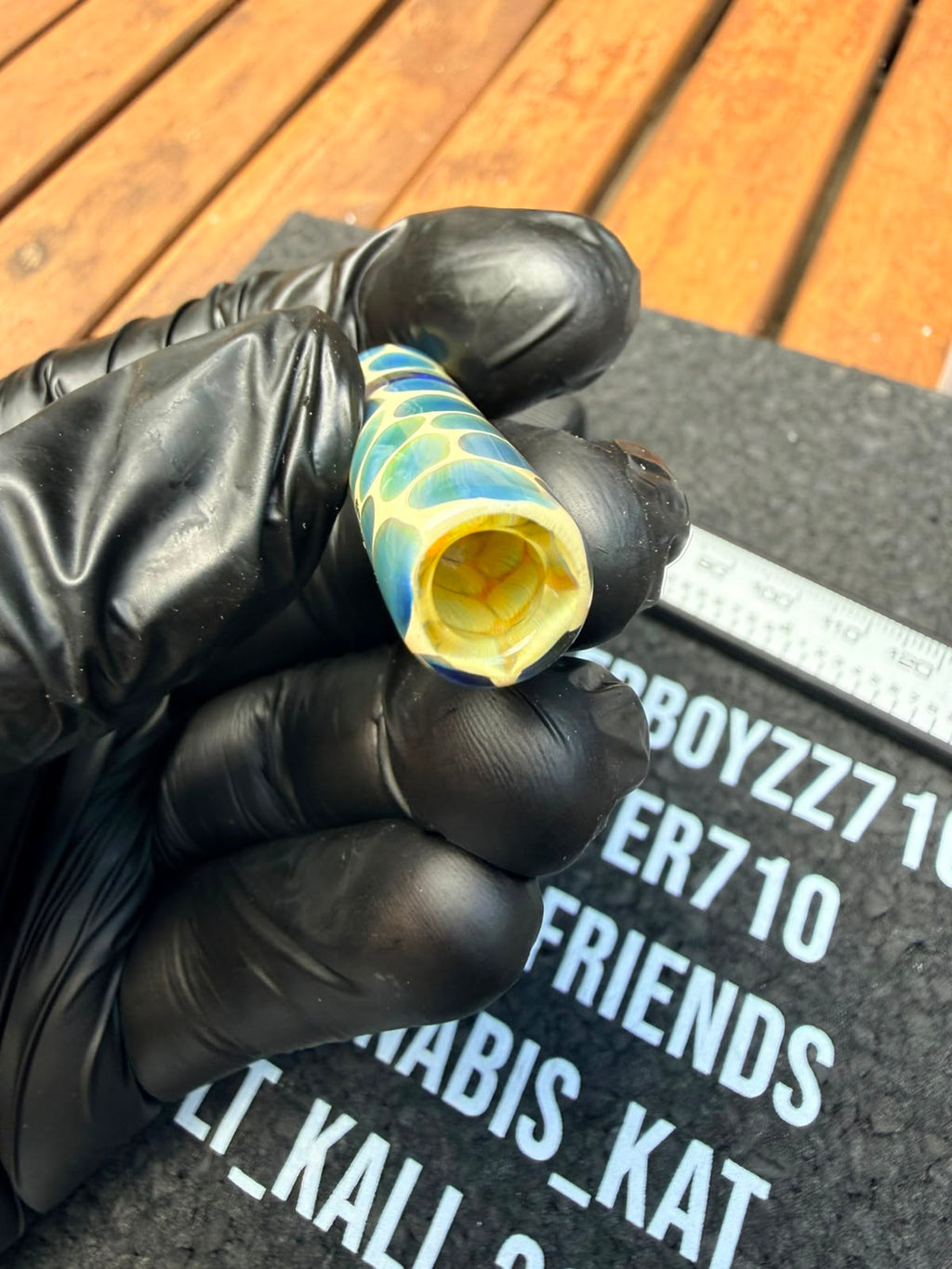 Robertson Glass - Blauer Giraffen Glasfilter-Tip