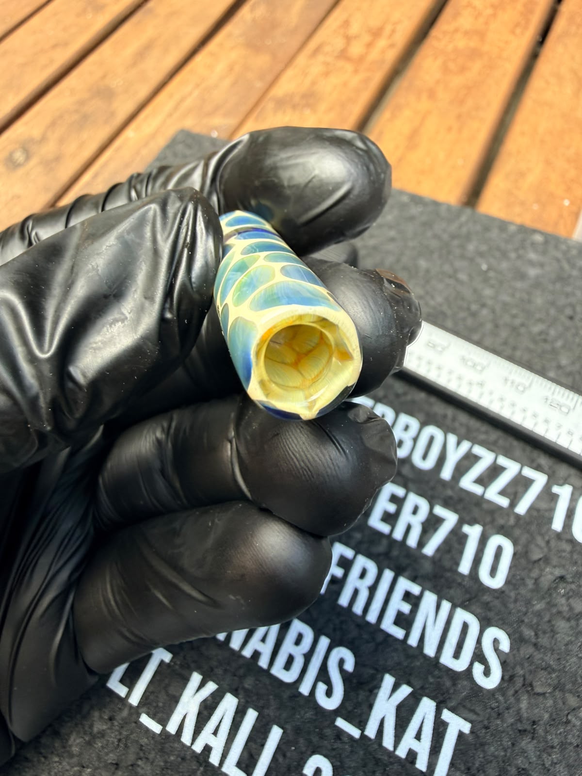 Robertson Glass - Blauer Giraffen Glasfilter-Tip