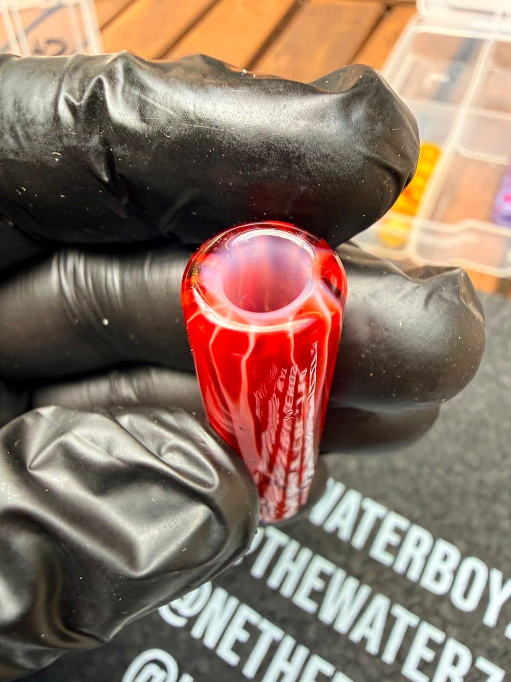 The Shack Glass - Ruby Red Glasfilter-Tip