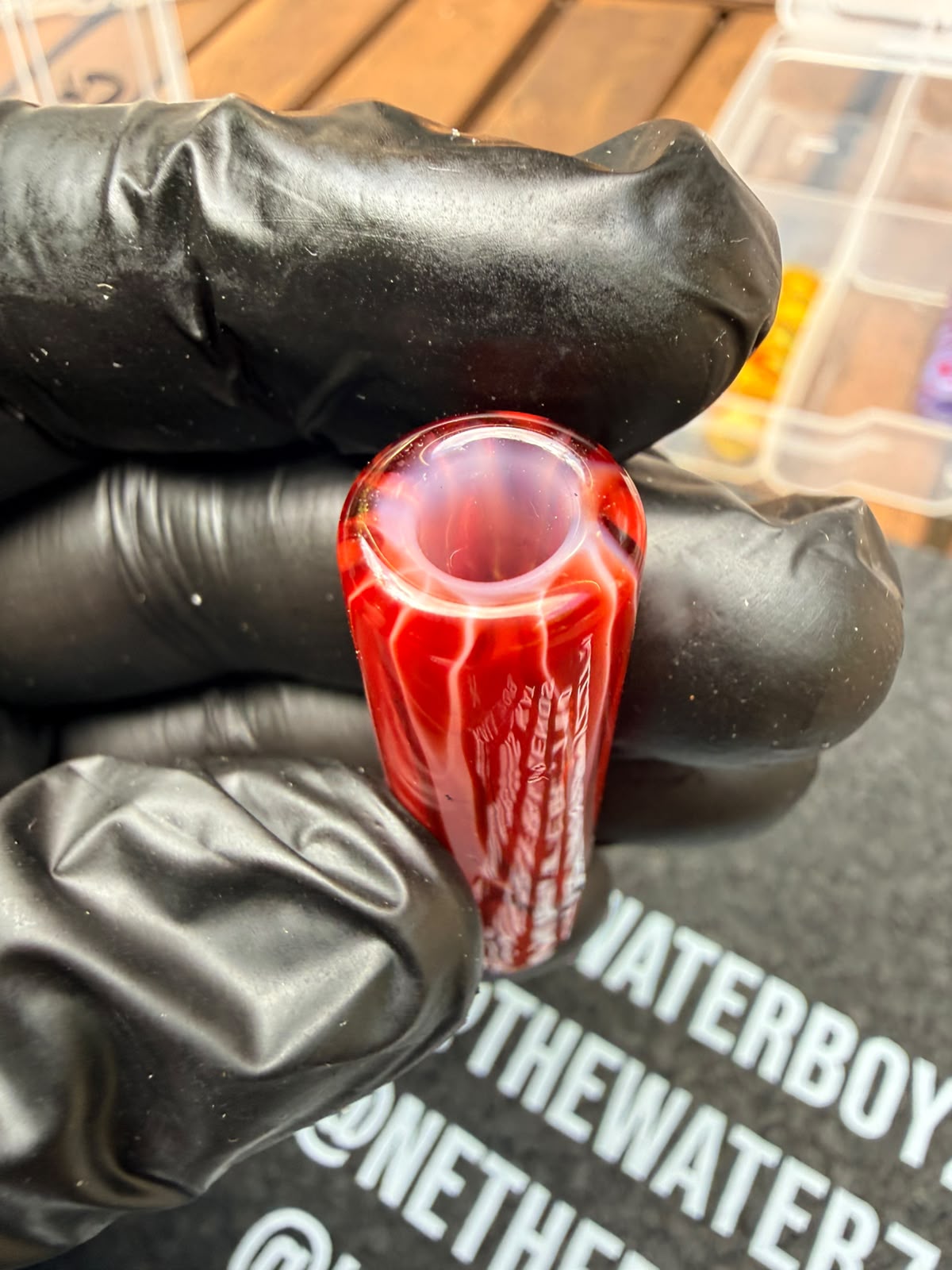 The Shack Glass - Ruby Red Glasfilter-Tip
