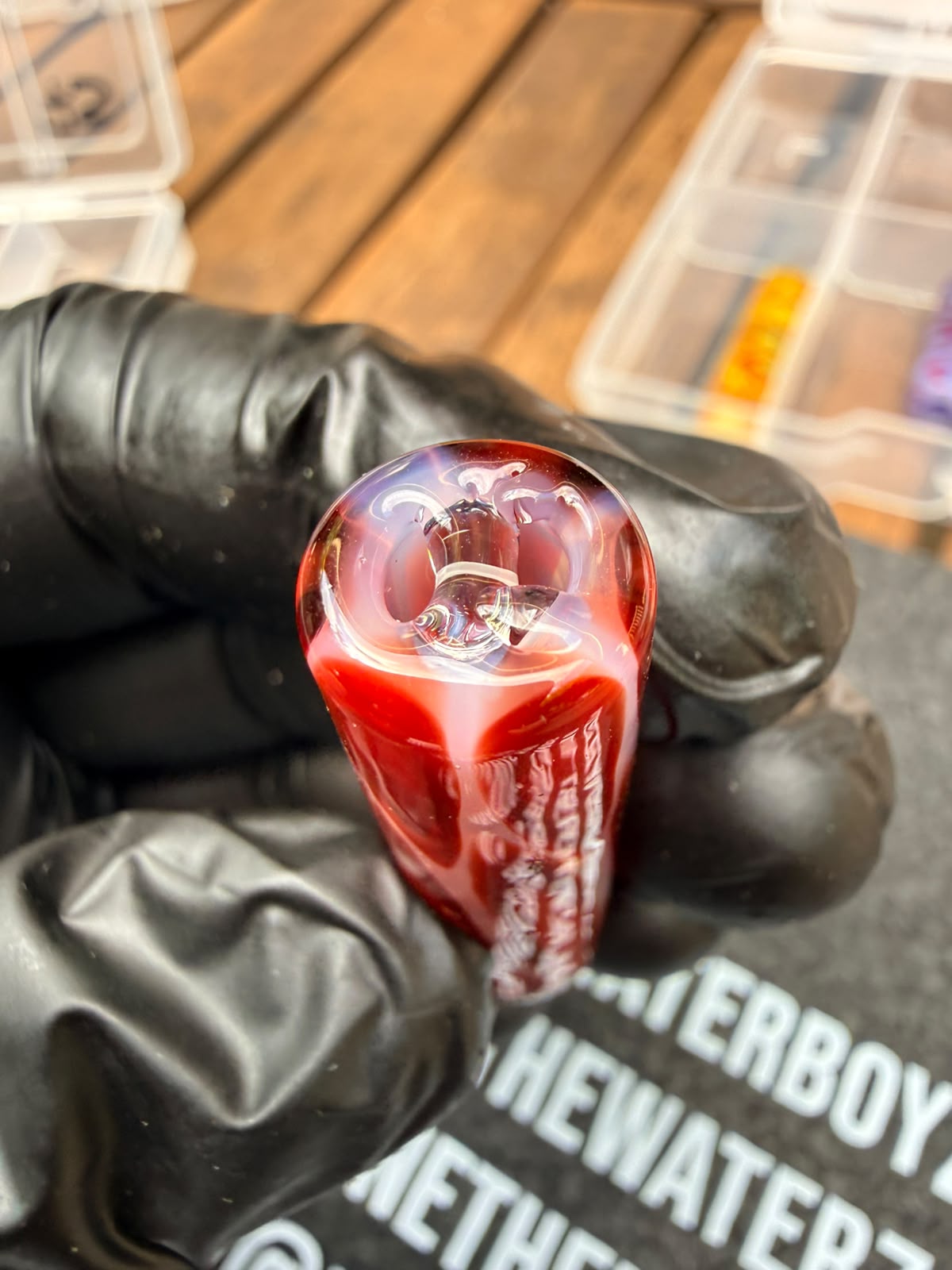 The Shack Glass - Ruby Red Glasfilter-Tip
