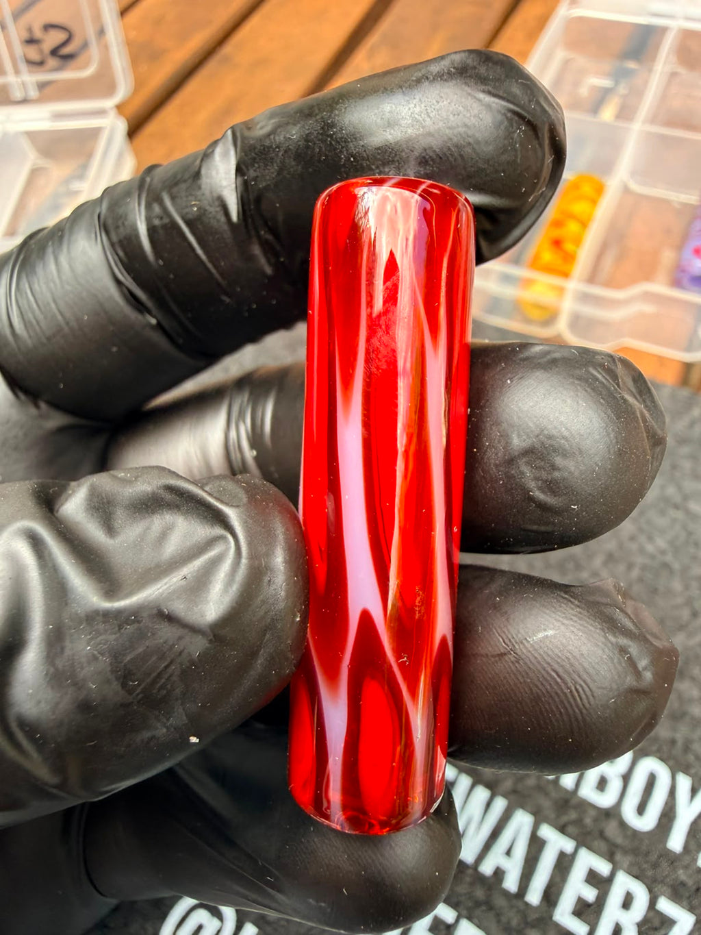 The Shack Glass - Ruby Red Glasfilter-Tip