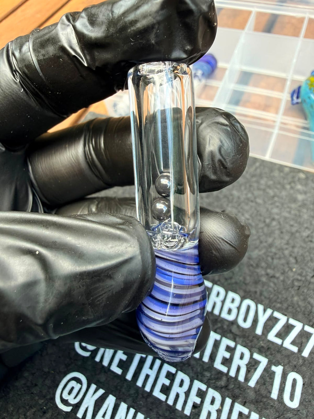 The Shack Glass – Double Pearl Filter Tip