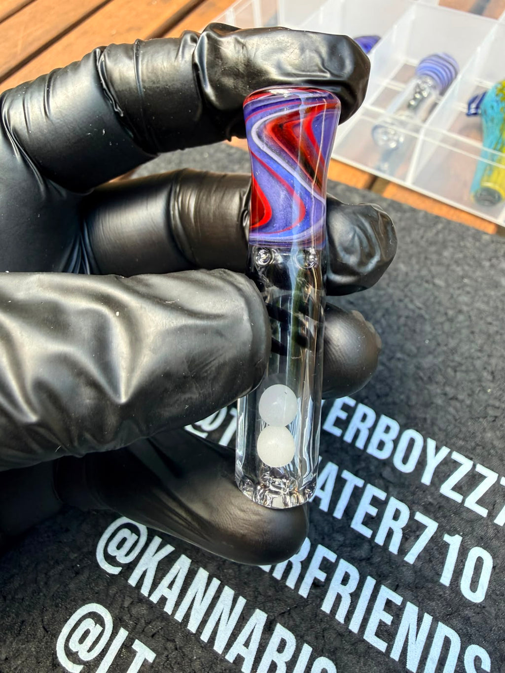 The Shack Glass – Double Pearl Filter Tip