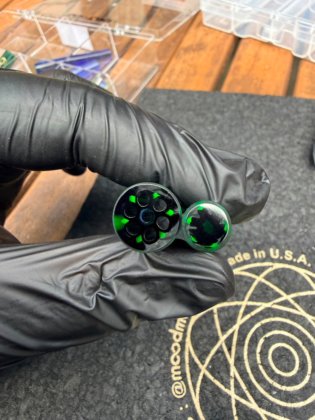 Crisp Packer + Tip Set – Black & Green UV Edition