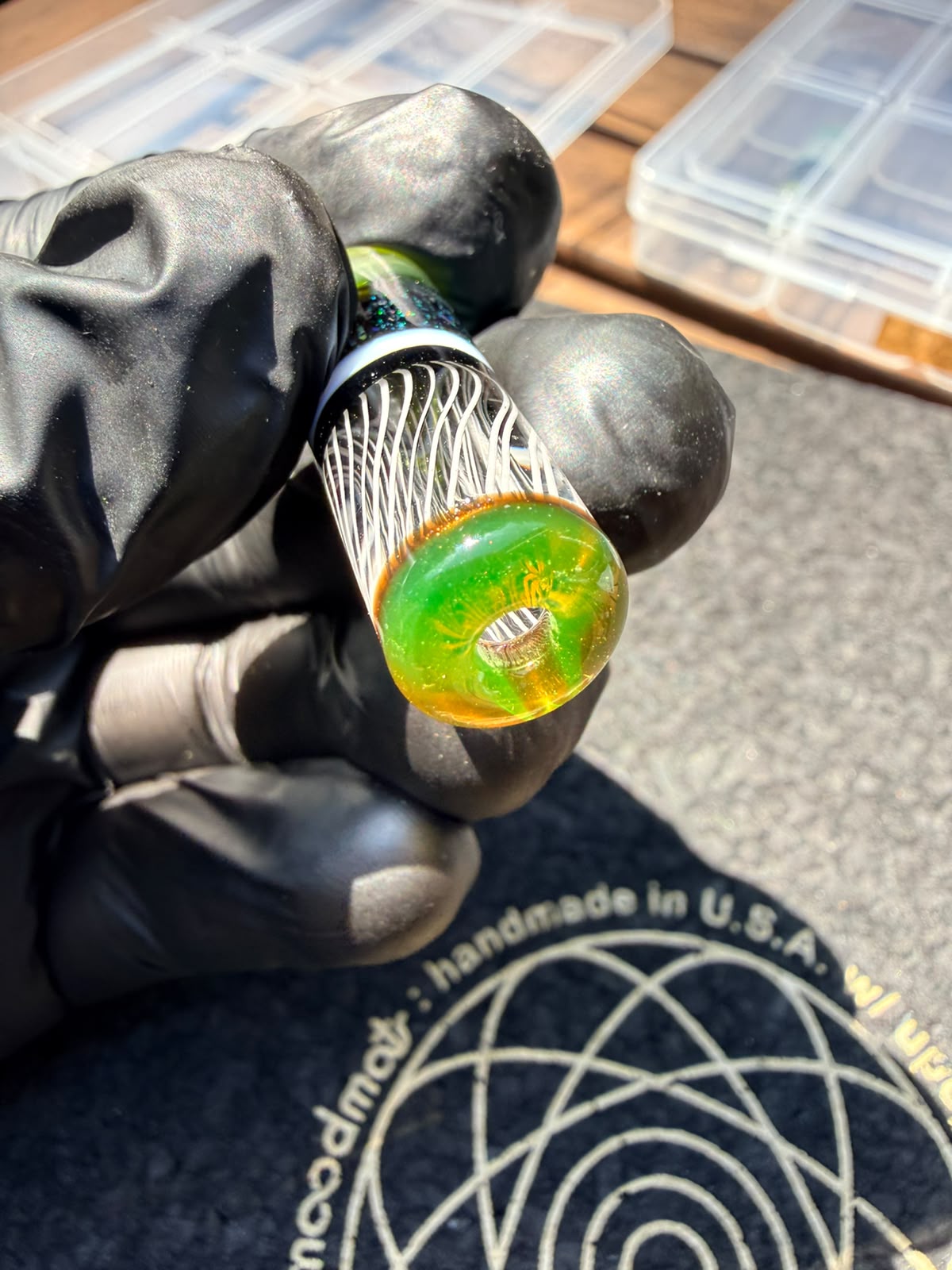 Conversion Glass Filter Tip – UV-Aktiv mit Crushed Opal