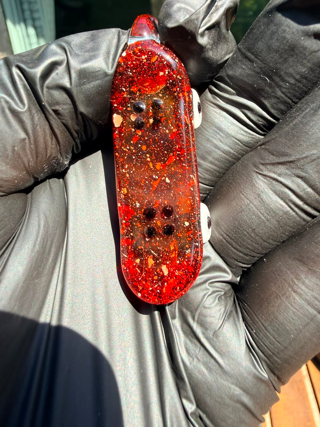 The Shackk Glass Skateboard Pendant – Sparkling Edition