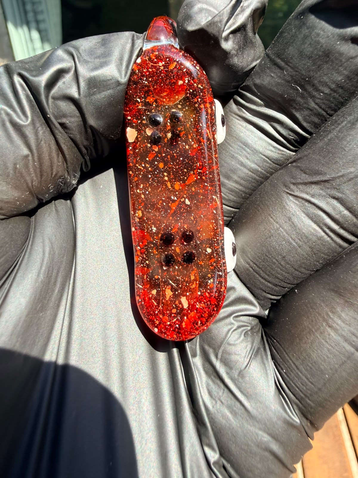 The Shackk Glass Skateboard Pendant – Sparkling Edition