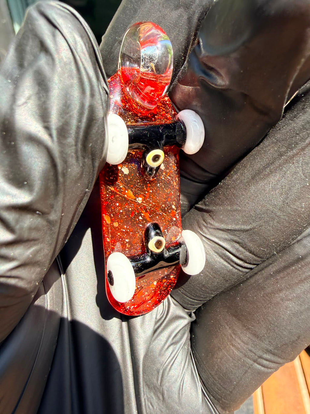 The Shackk Glass Skateboard Pendant – Sparkling Edition