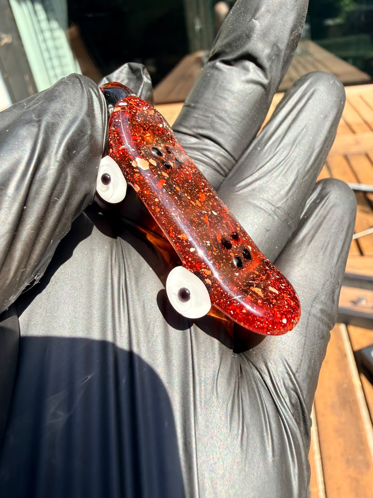 The Shackk Glass Skateboard Pendant – Sparkling Edition