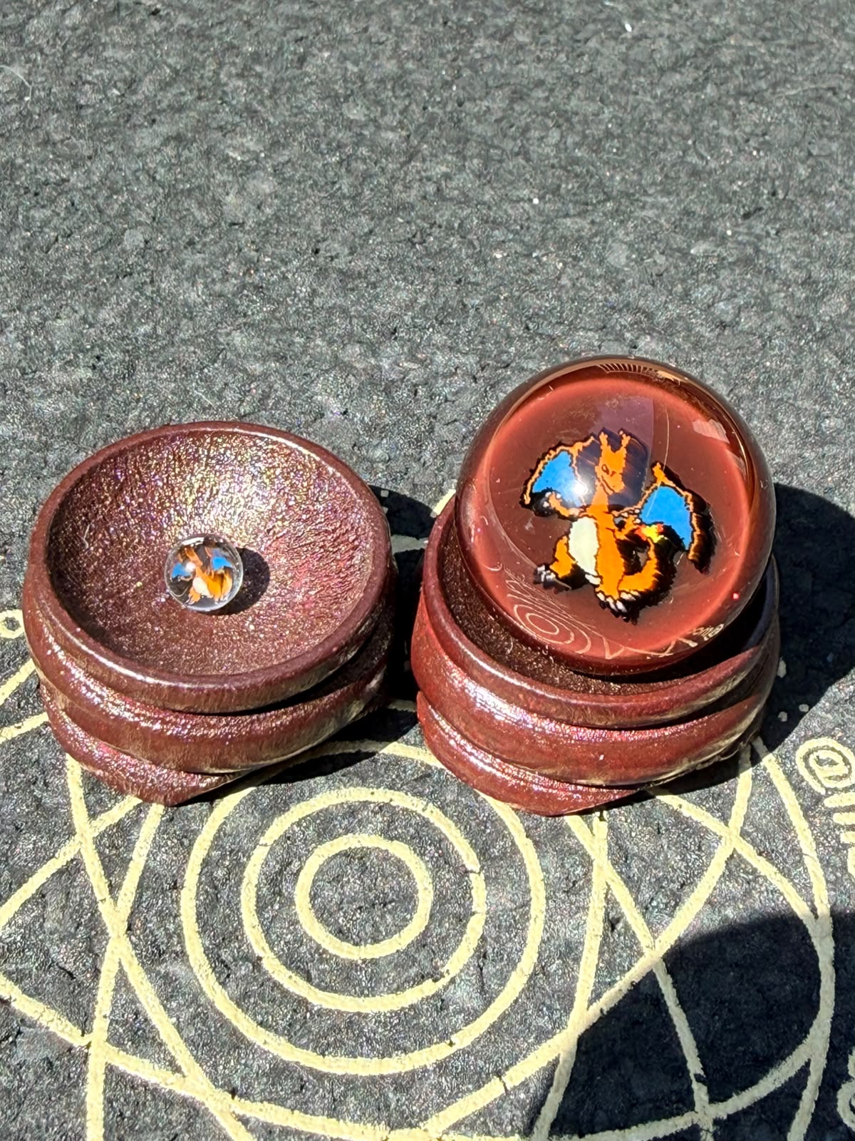 Steve H – Tower Top Marble with Charizard & Pearl Set (23 mm / 5.6 mm)