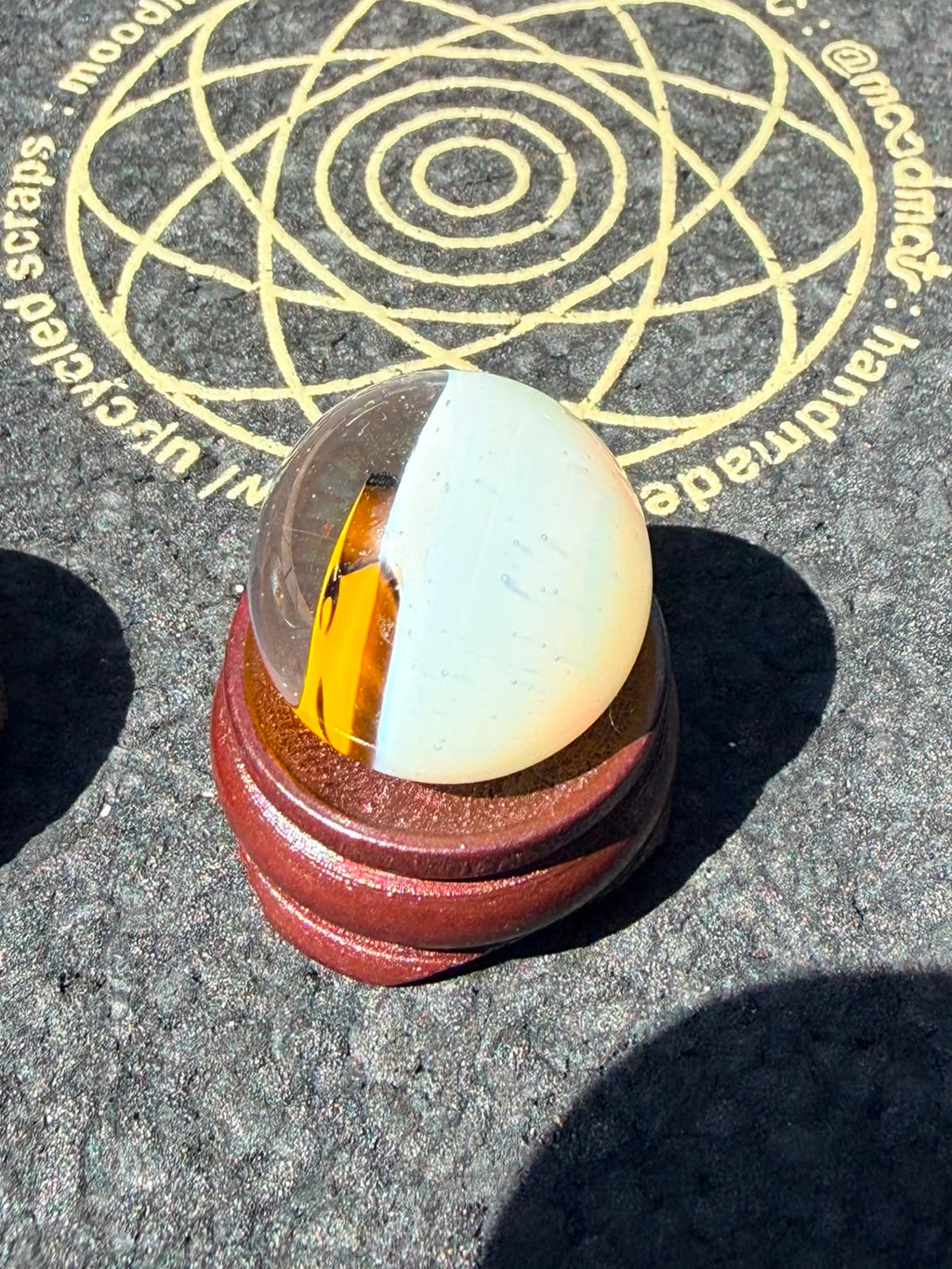 Steve H - Tower Top Marble with Wu-Tang & Pearl (Yellow, 23 mm / 6 mm)