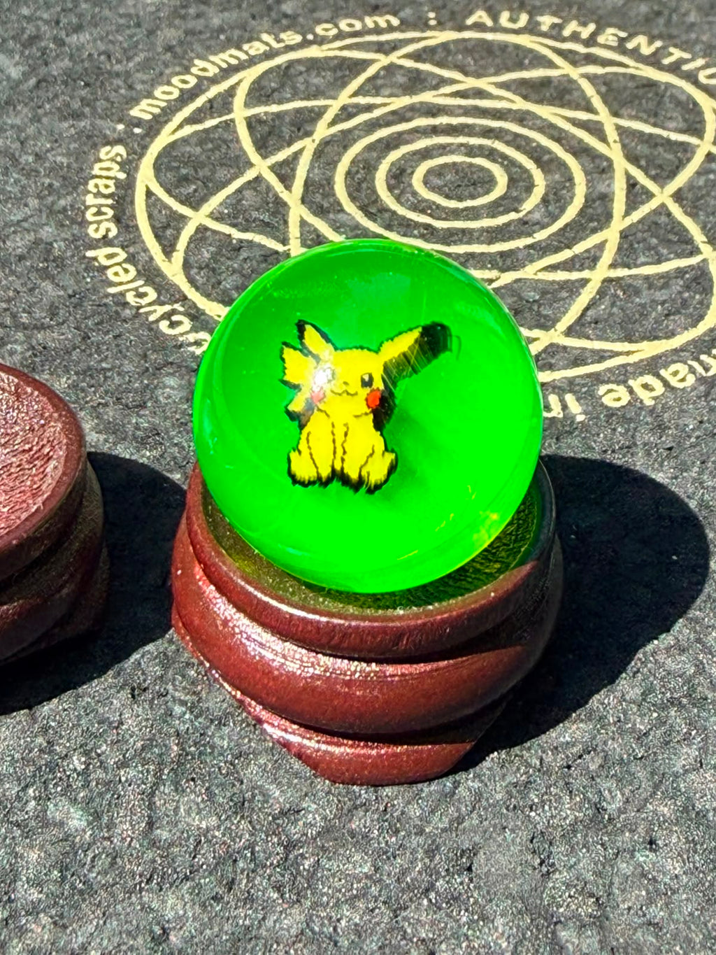 Steve H - Tower Top Marble with Pikachu & Pearl UV (23 mm / 6 mm)