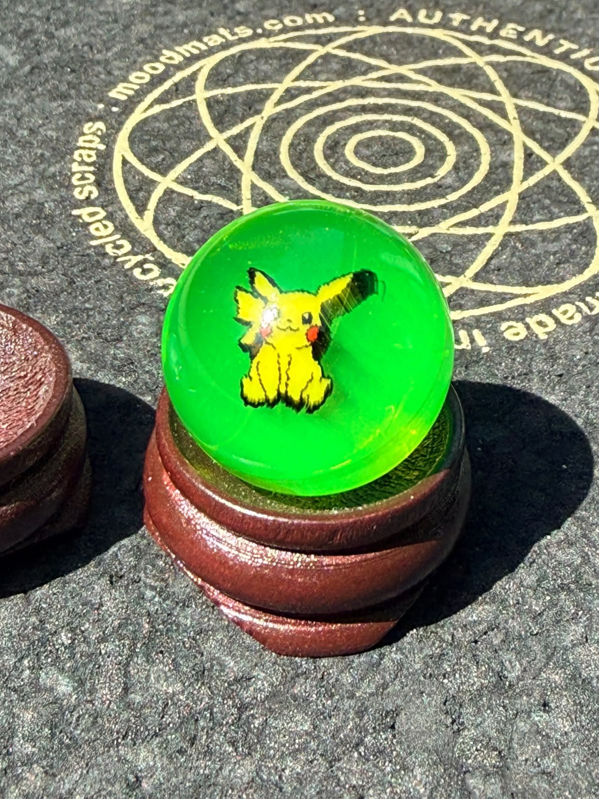Steve H - Tower Top Marble with Pikachu & Pearl UV (23 mm / 6 mm)