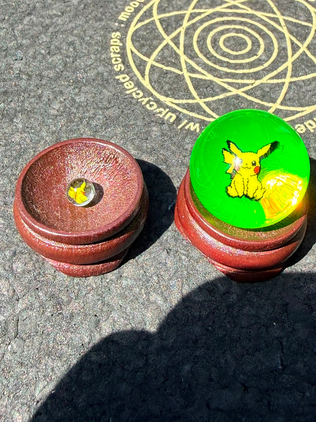 Steve H - Tower Top Marble with Pikachu & Pearl UV (23 mm / 6 mm)