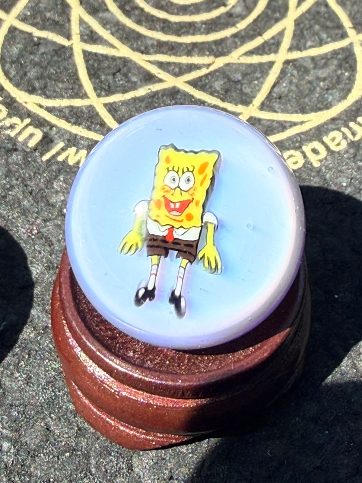 Steve H - Tower Top Marble with SpongeBob & Pearl (Blue/Light Purple, 23 mm / 6 mm)