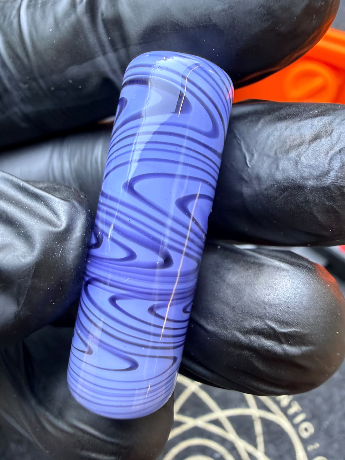 The Shackk Glass – Filter Tip (Blue Linework)