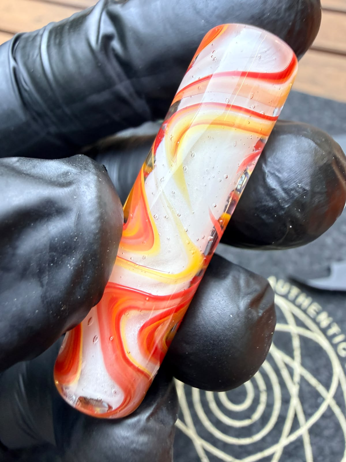 The Shackk Glass – Wig Wag Filtertip Red/Orange