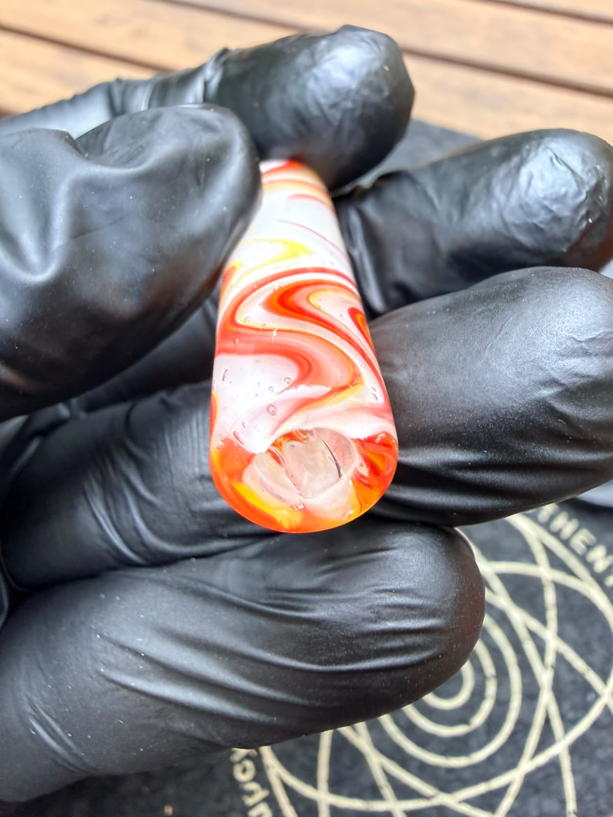 The Shackk Glass – Wig Wag Filtertip Red/Orange