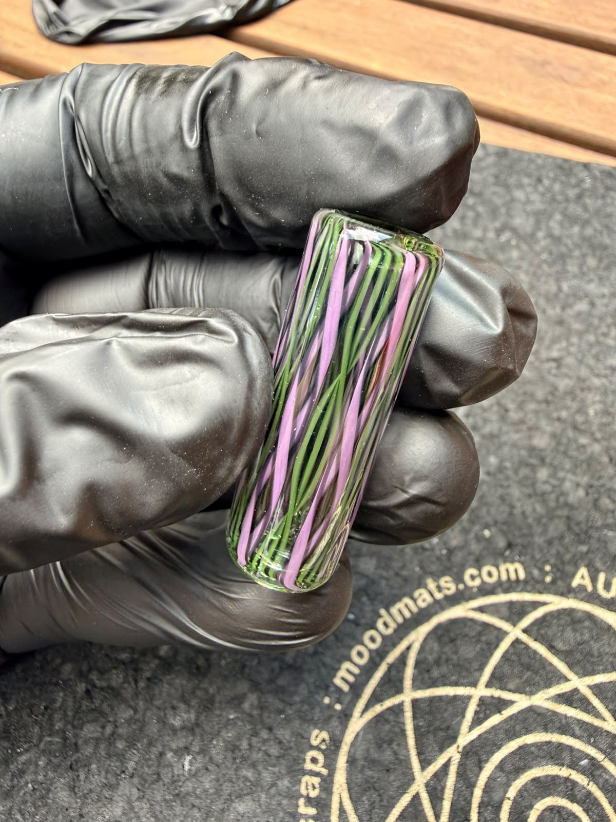 Steve H – Lila/Grün Stripes Filtertip