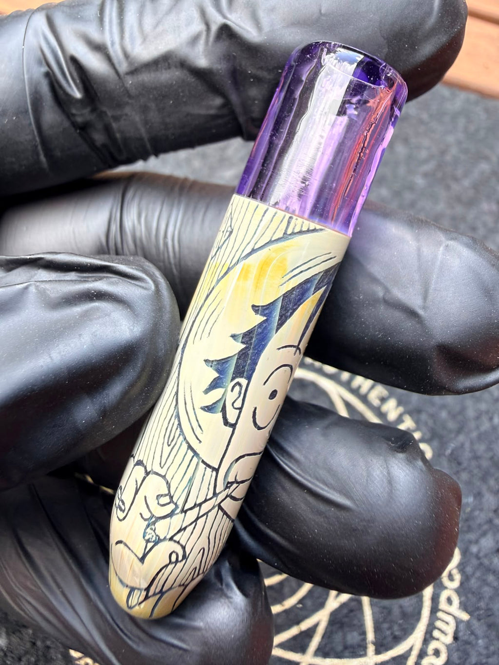 Glass by Ging – Handgravierter Ruffy Filtertip