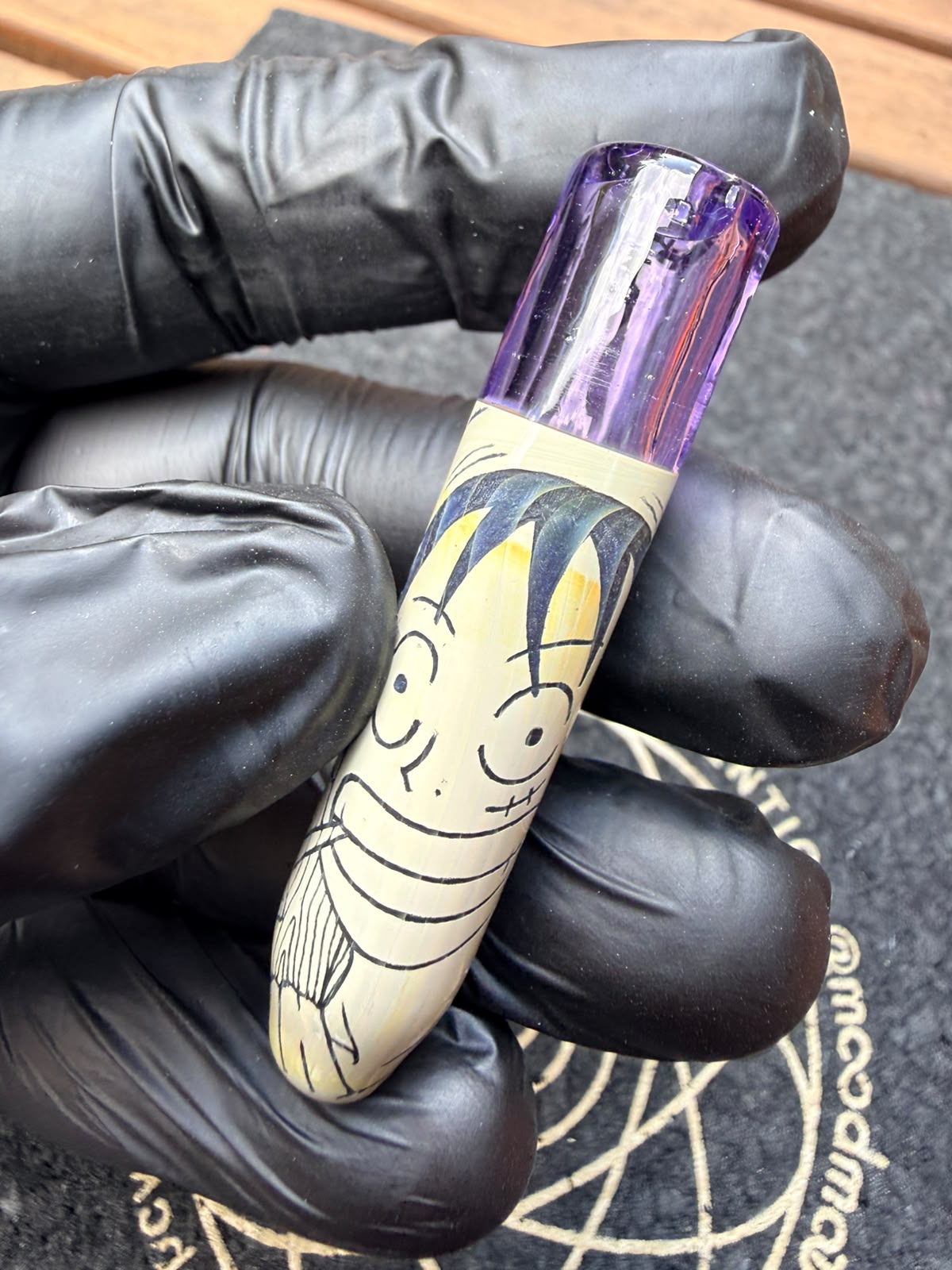Glass by Ging – Handgravierter Ruffy Filtertip
