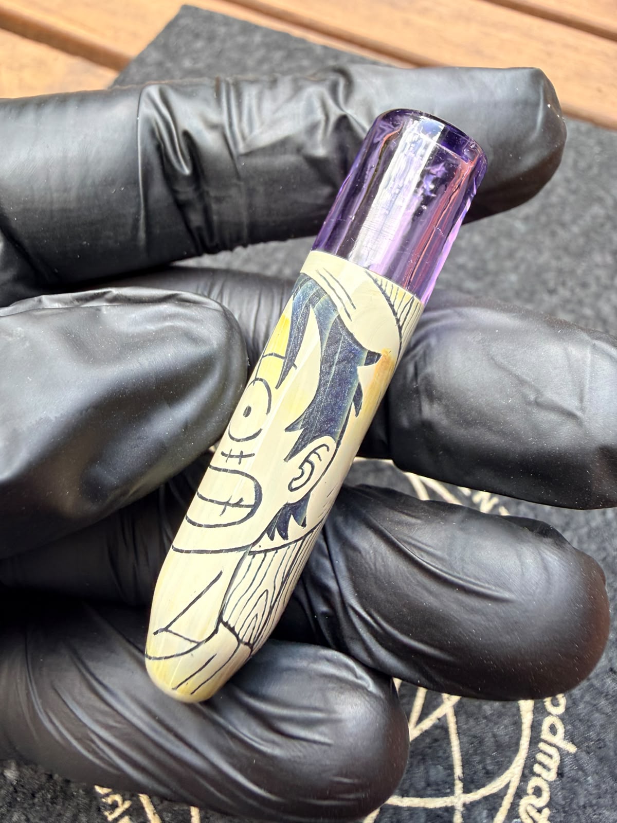 Glass by Ging – Handgravierter Ruffy Filtertip