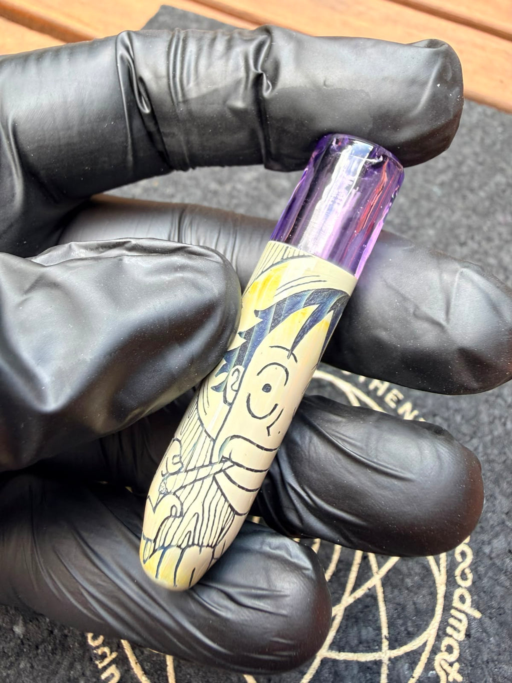Glass by Ging – Handgravierter Ruffy Filtertip
