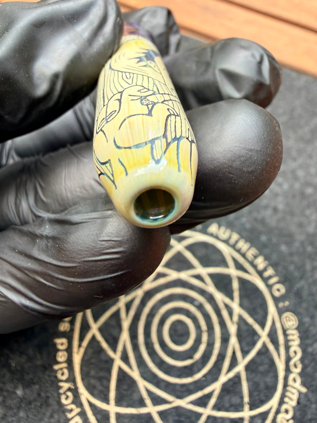 Glass by Ging – Handgravierter Ruffy Filtertip