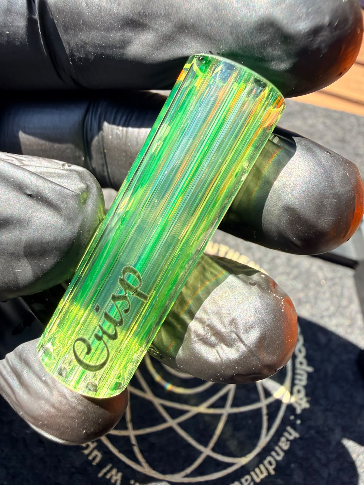 Crisp Filtertip – Neon Gelb/Grün UV (Large)