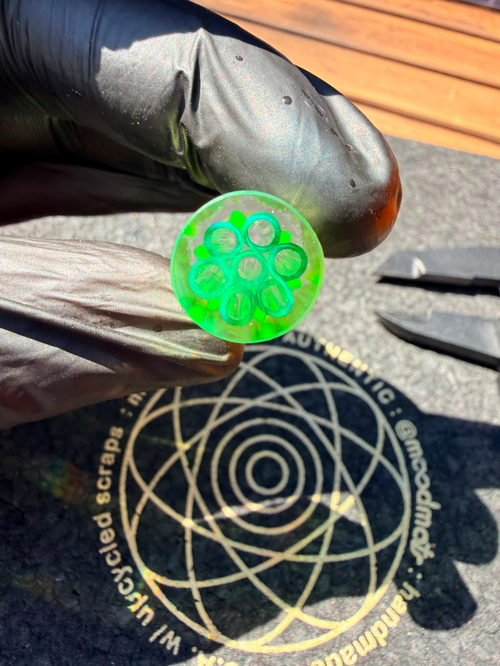 Crisp Filtertip – Neon Gelb/Grün UV (Large)