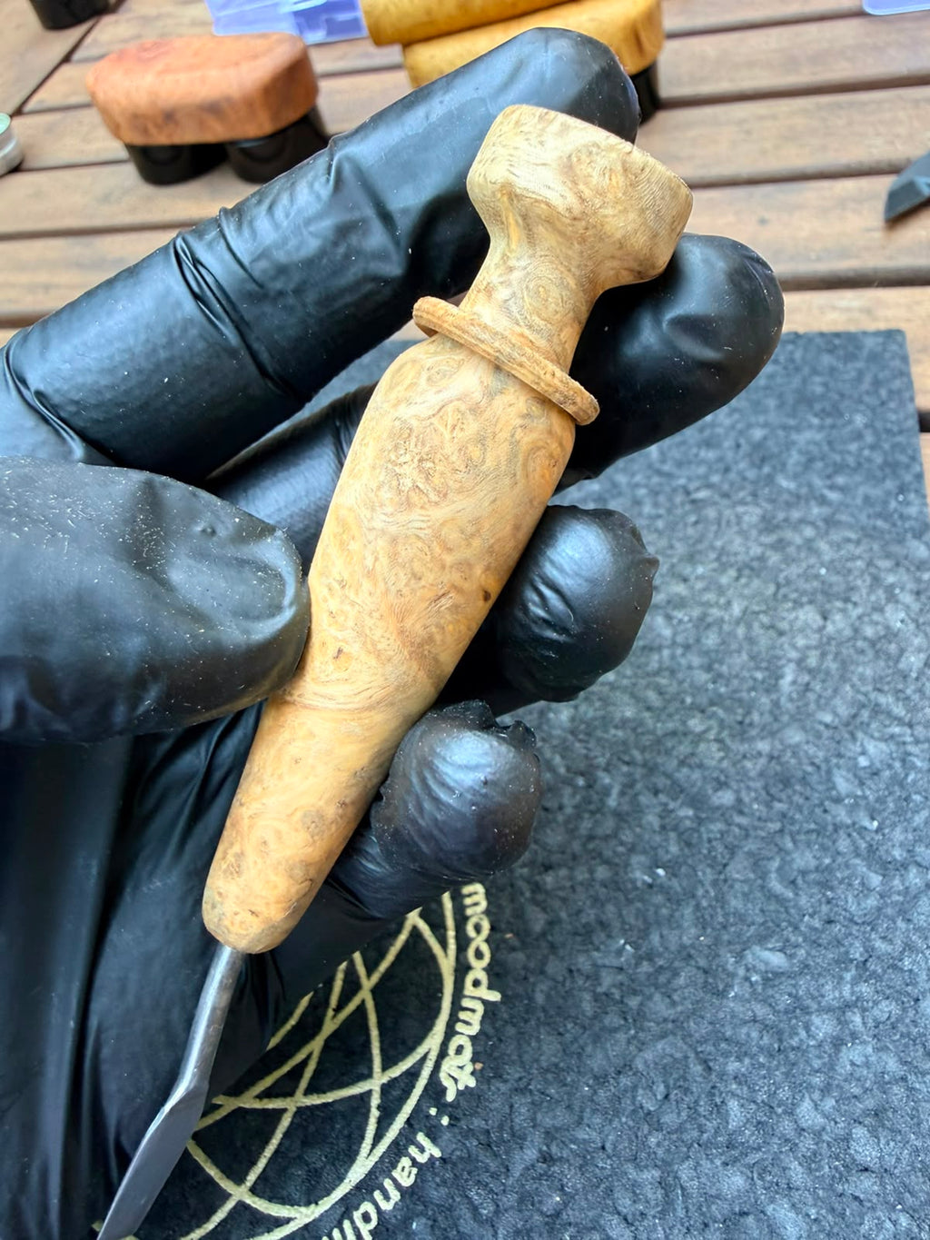 Woody Vapor Dab Tool – Wurzelholz Edition mit Zierkragen