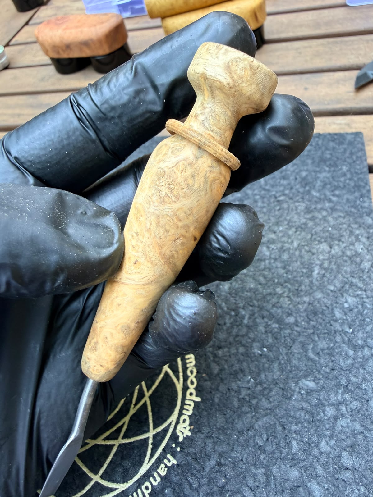 Woody Vapor Dab Tool – Wurzelholz Edition mit Zierkragen