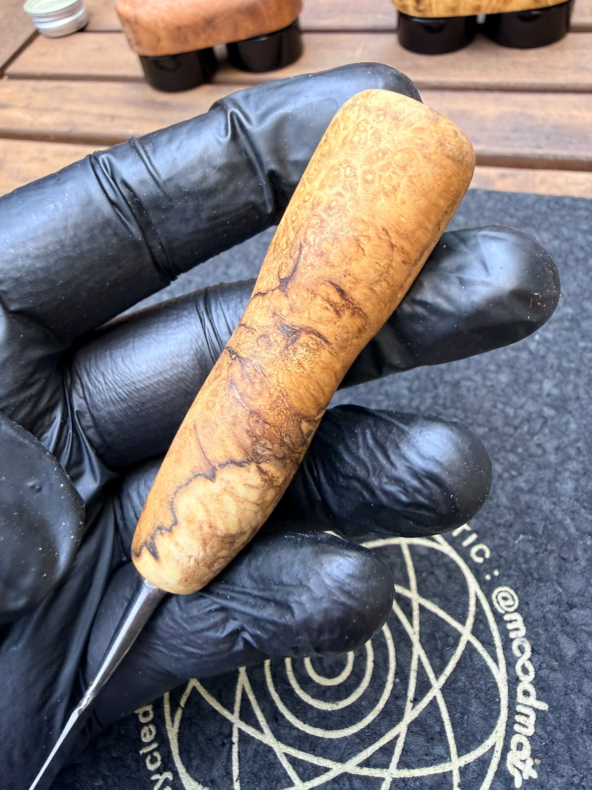 Woody Vapor Dab Tool – Helle Wurzelholz Edition