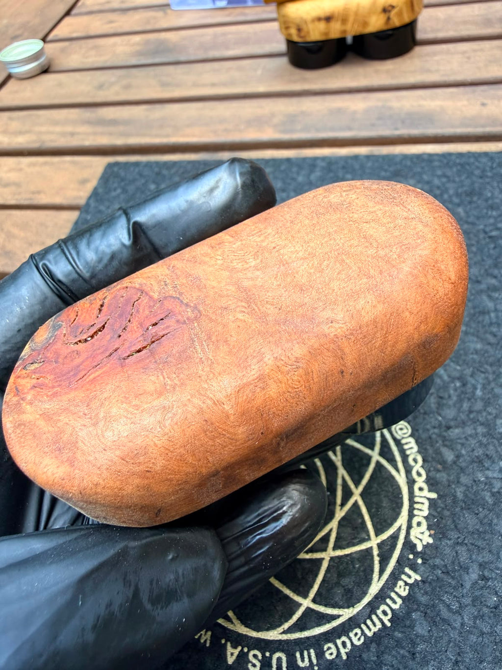Woody Vapor Dual Jar Holder – Wurzelholz Edition