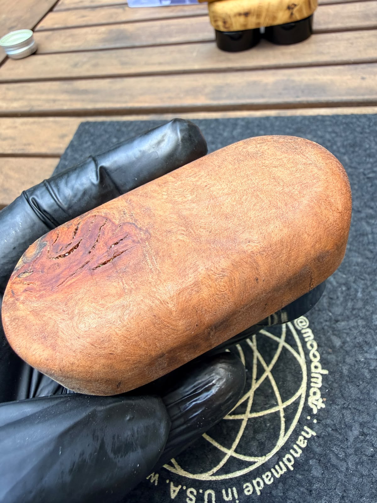 Woody Vapor Dual Jar Holder – Wurzelholz Edition
