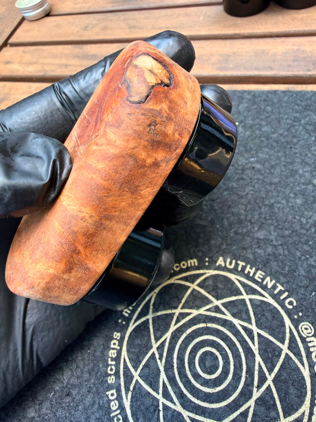Woody Vapor Dual Jar Holder – Wurzelholz Edition