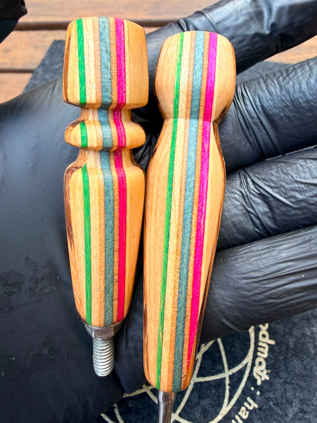 Woody Vapor Dab Tool & Ball Vape Handle Set – Limited Skateboard Wood Edition