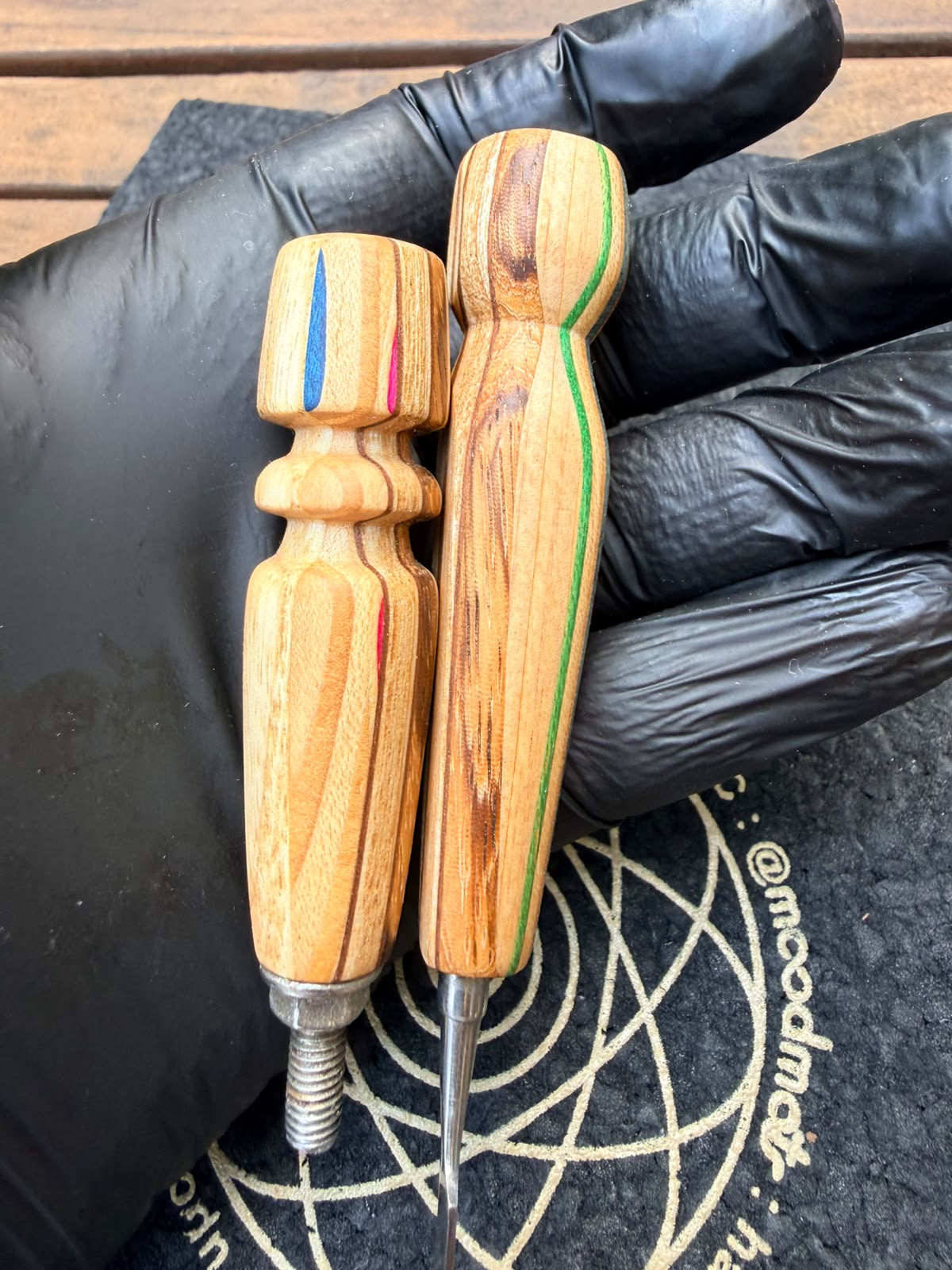 Woody Vapor Dab Tool & Ball Vape Handle Set – Limited Skateboard Wood Edition
