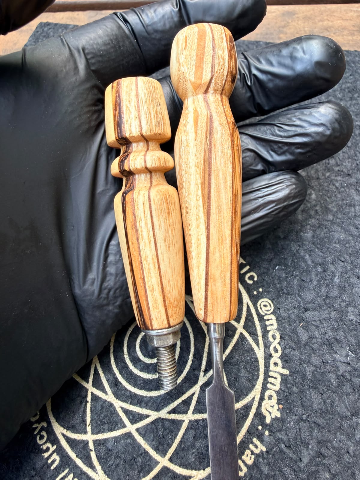 Woody Vapor Dab Tool & Ball Vape Handle Set – Limited Skateboard Wood Edition