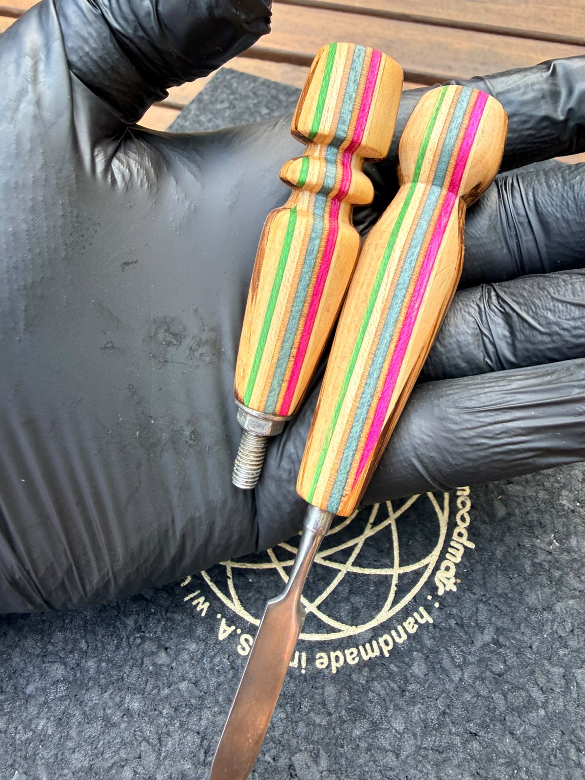 Woody Vapor Dab Tool & Ball Vape Handle Set – Limited Skateboard Wood Edition