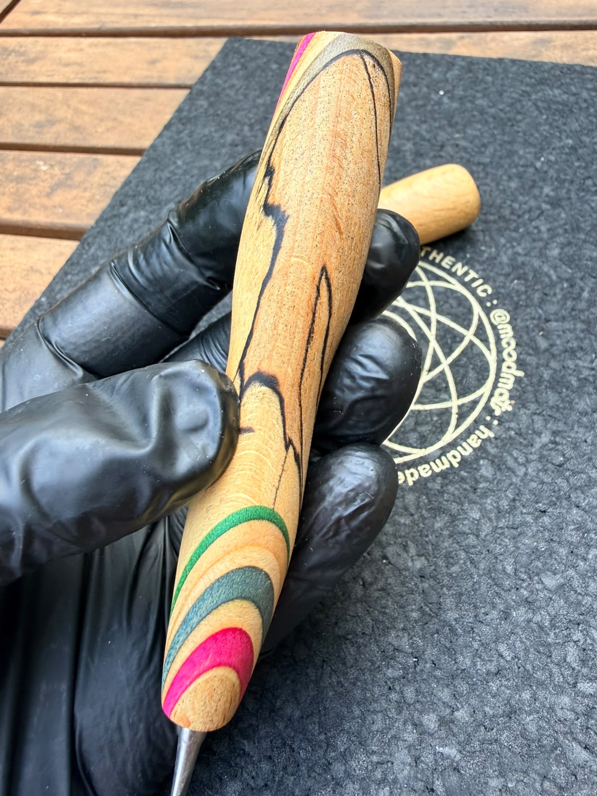 Woody Vapor Dab Tool & Ball Vape Handle Set – Limited Skateboard Wood × Gestockte Eiche Edition