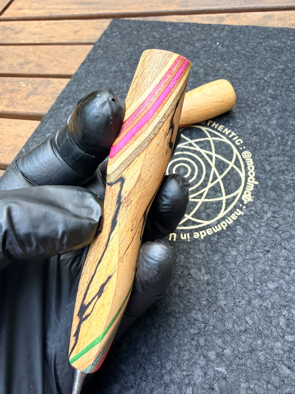 Woody Vapor Dab Tool & Ball Vape Handle Set – Limited Skateboard Wood × Gestockte Eiche Edition